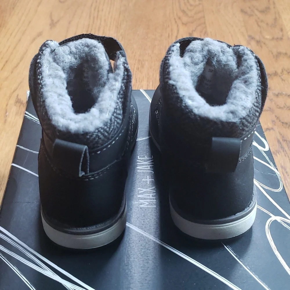 Kids Lil Luke Boot Black Max + Jake Toddler Size 5